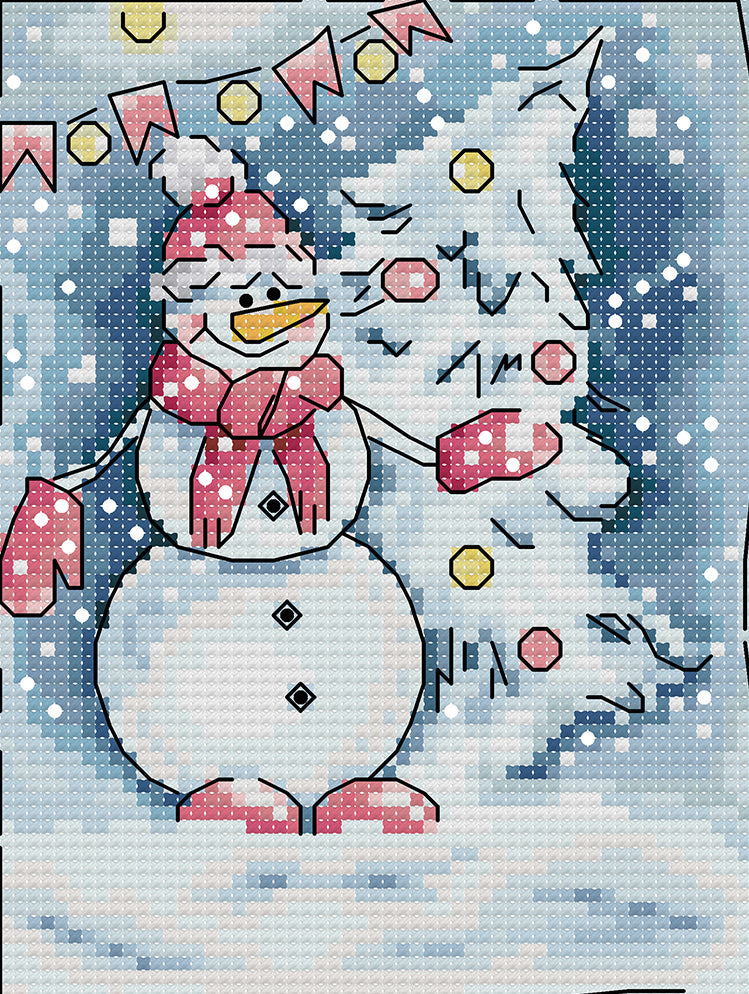 Snowy Christmas Pal Cross Stitch Kits
