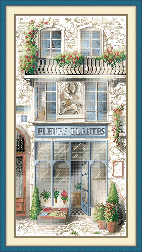 French Flower Shop Cross Stitch Kits
