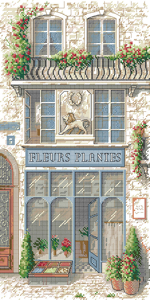 French Flower Shop Cross Stitch Kits