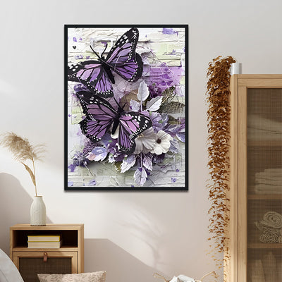 Purple Butterflies Cross Stitch Kits FF107