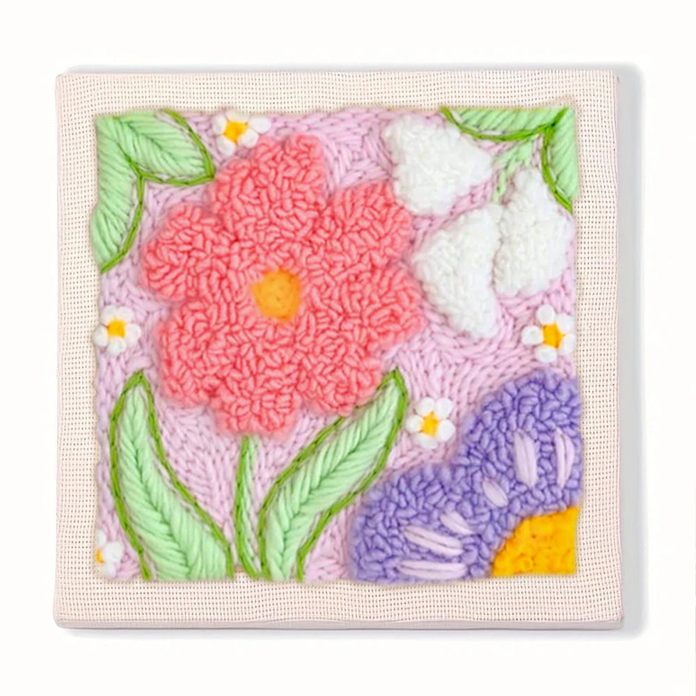 Pastel Blossom Mix Punch Needle Embroidery Kits