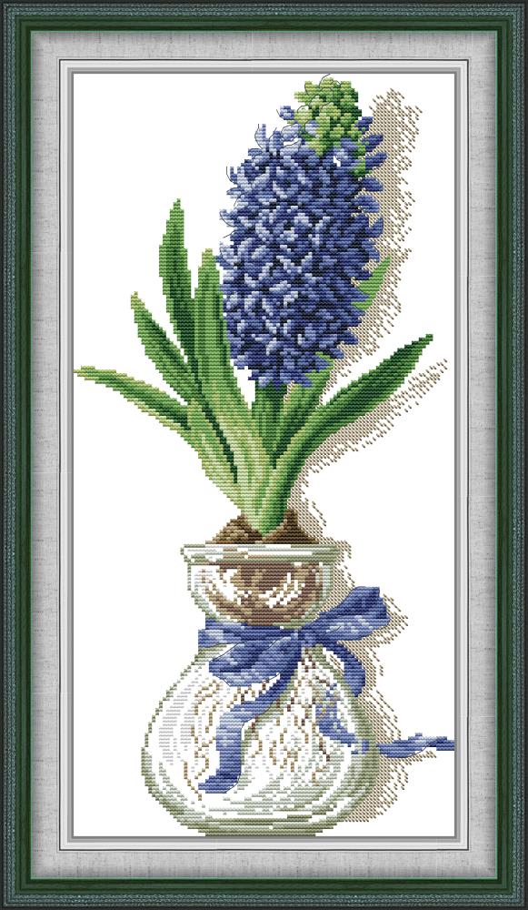 Blue Hyacinth Cross Stitch Kits
