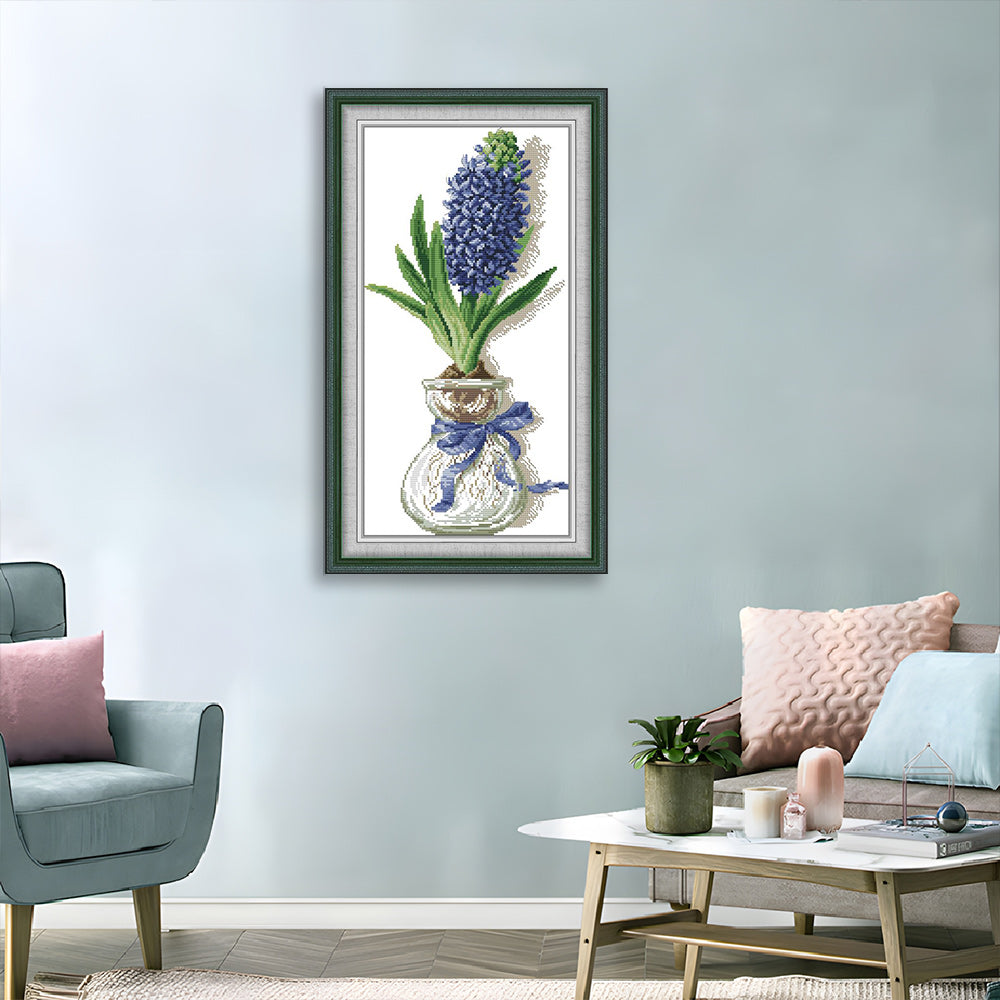 Blue Hyacinth Cross Stitch Kits