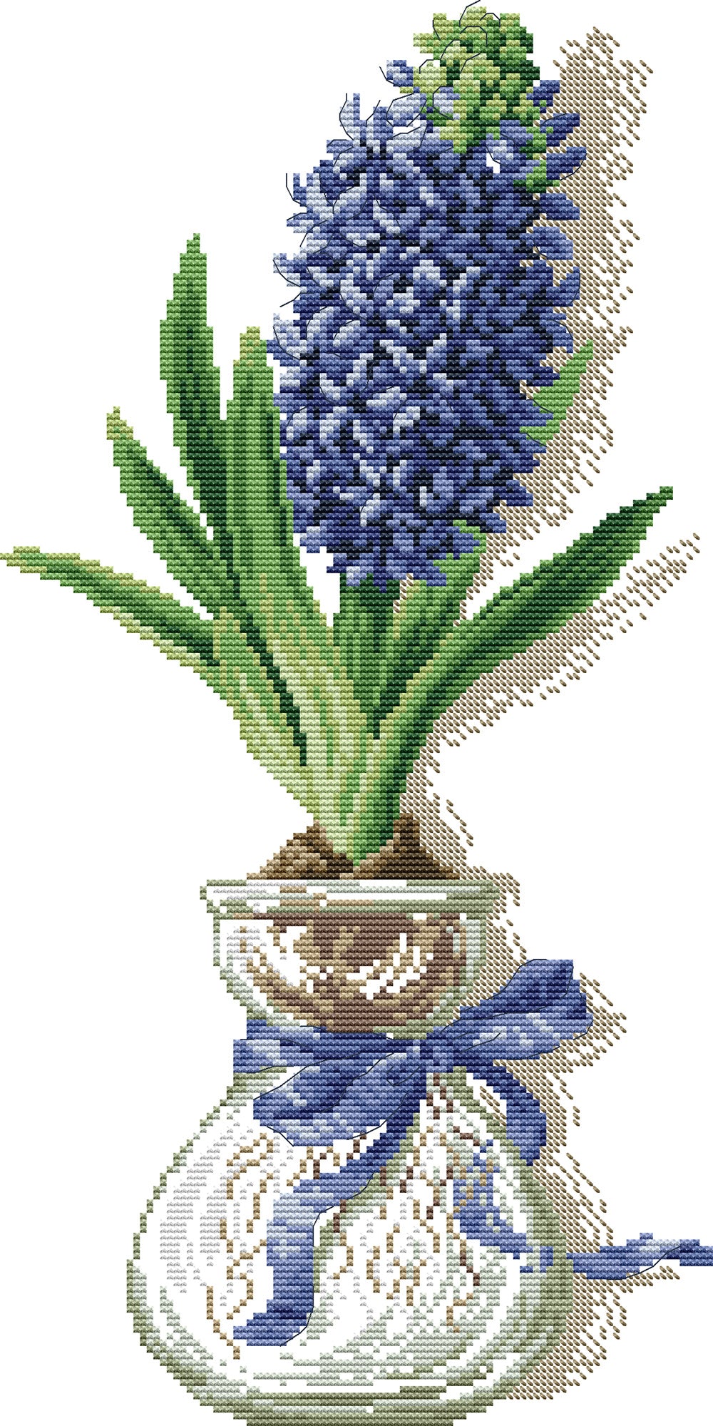 Blue Hyacinth Cross Stitch Kits