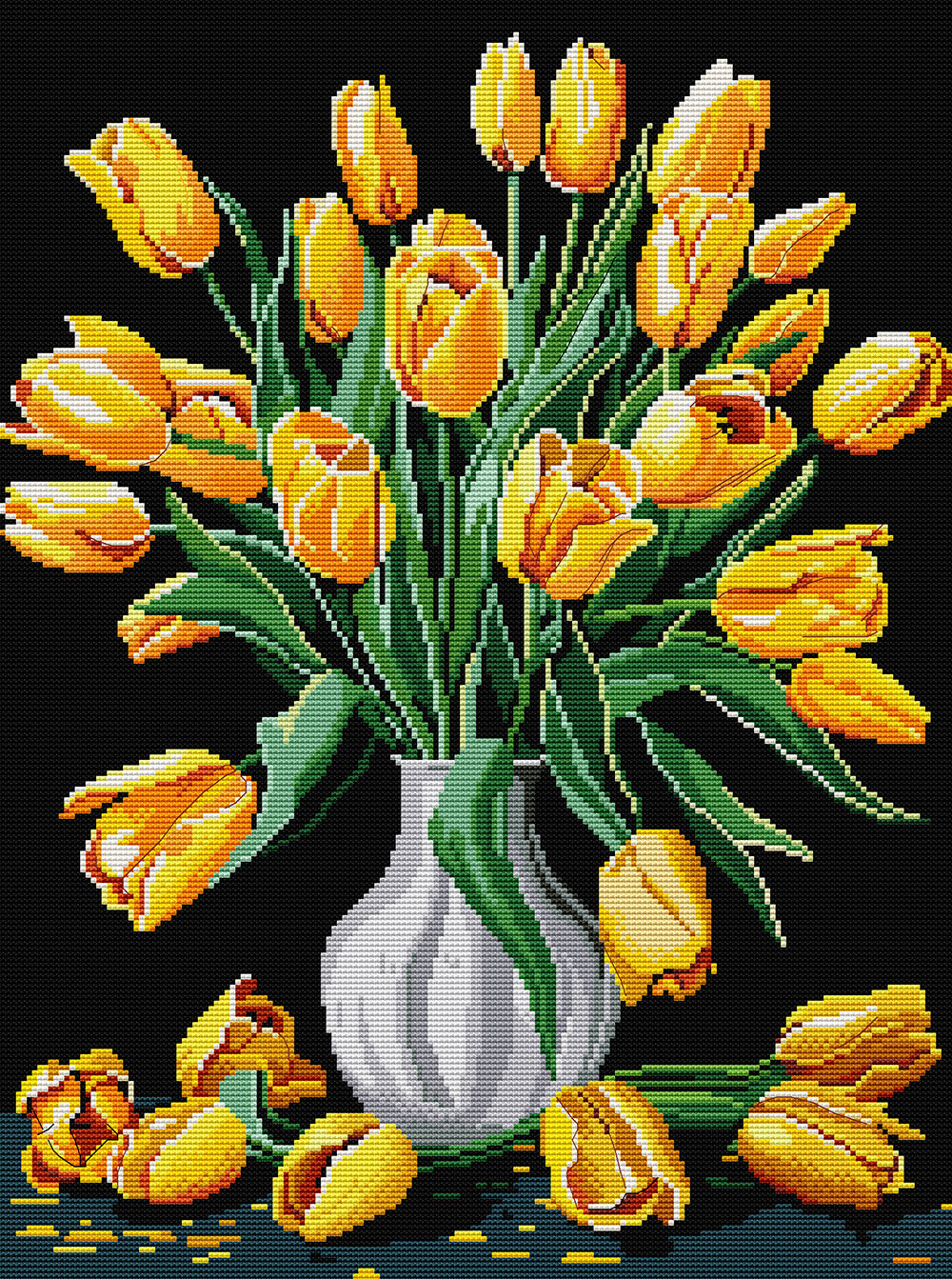Yellow Incense in A Vase Cross Stitch Kits