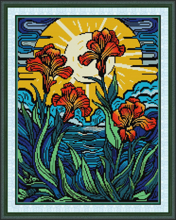 Iris Cross Stitch Kits