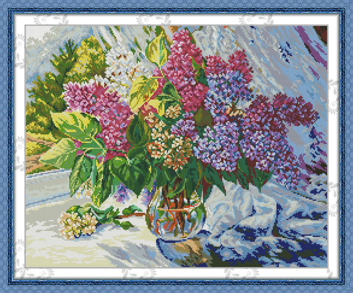 Hydrangea in A Vase Cross Stitch Kits