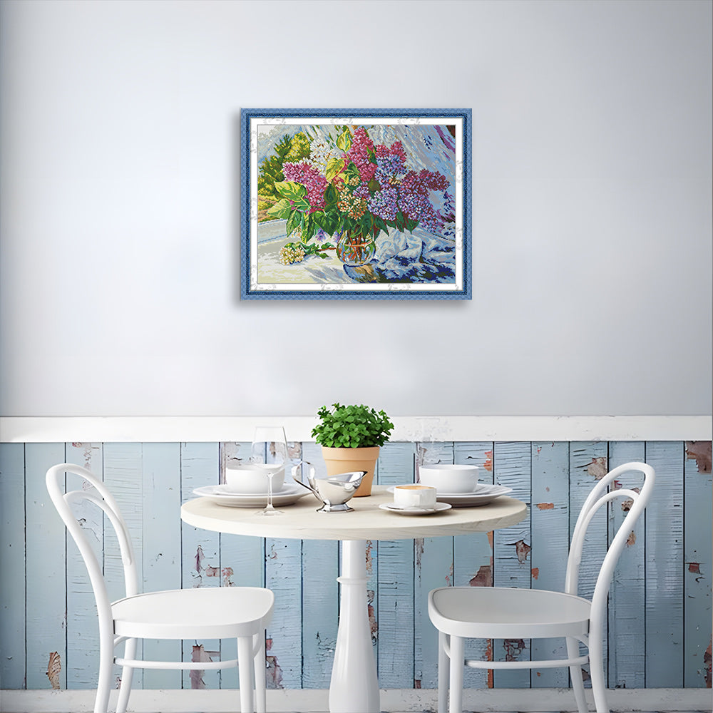 Hydrangea in A Vase Cross Stitch Kits