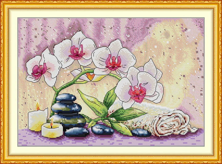 Four Phalaenopsis Orchids Cross Stitch Kits