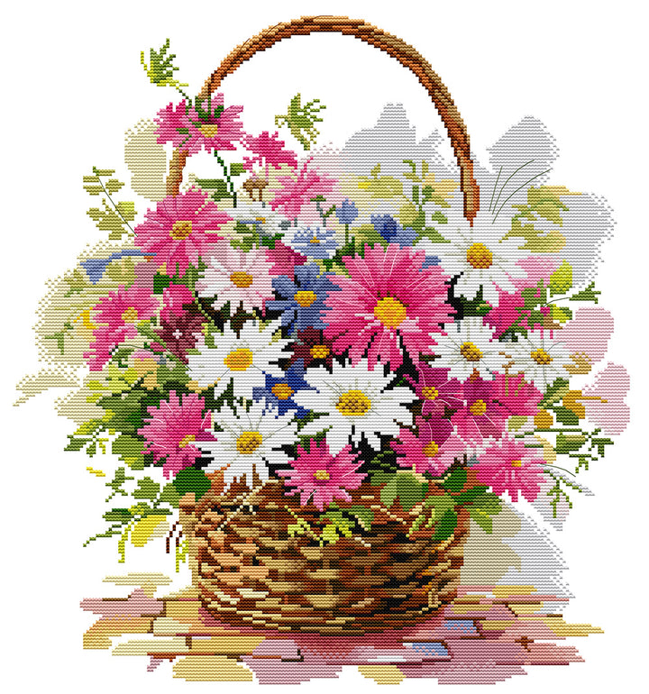 Basket of Daisies Cross Stitch Kits
