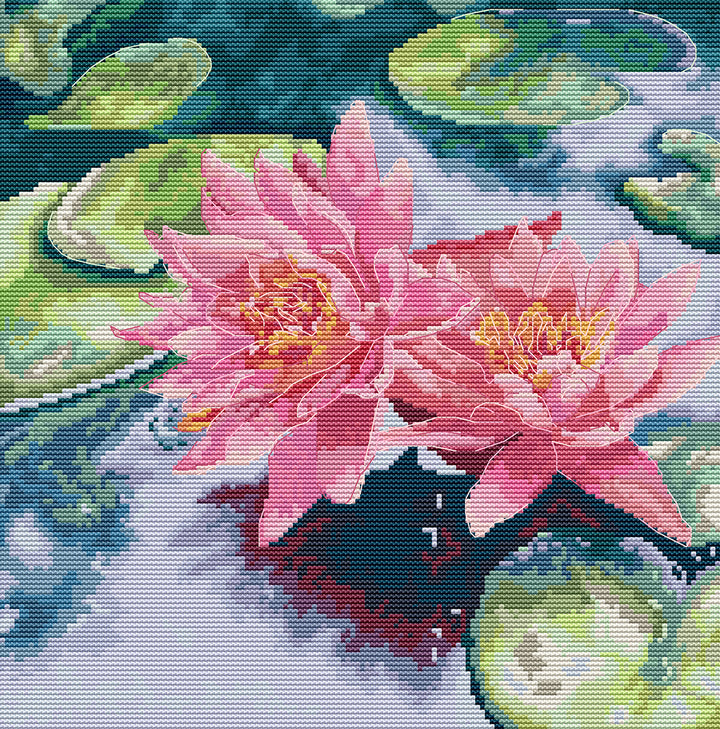 Water Lily Cross Stitch Kits