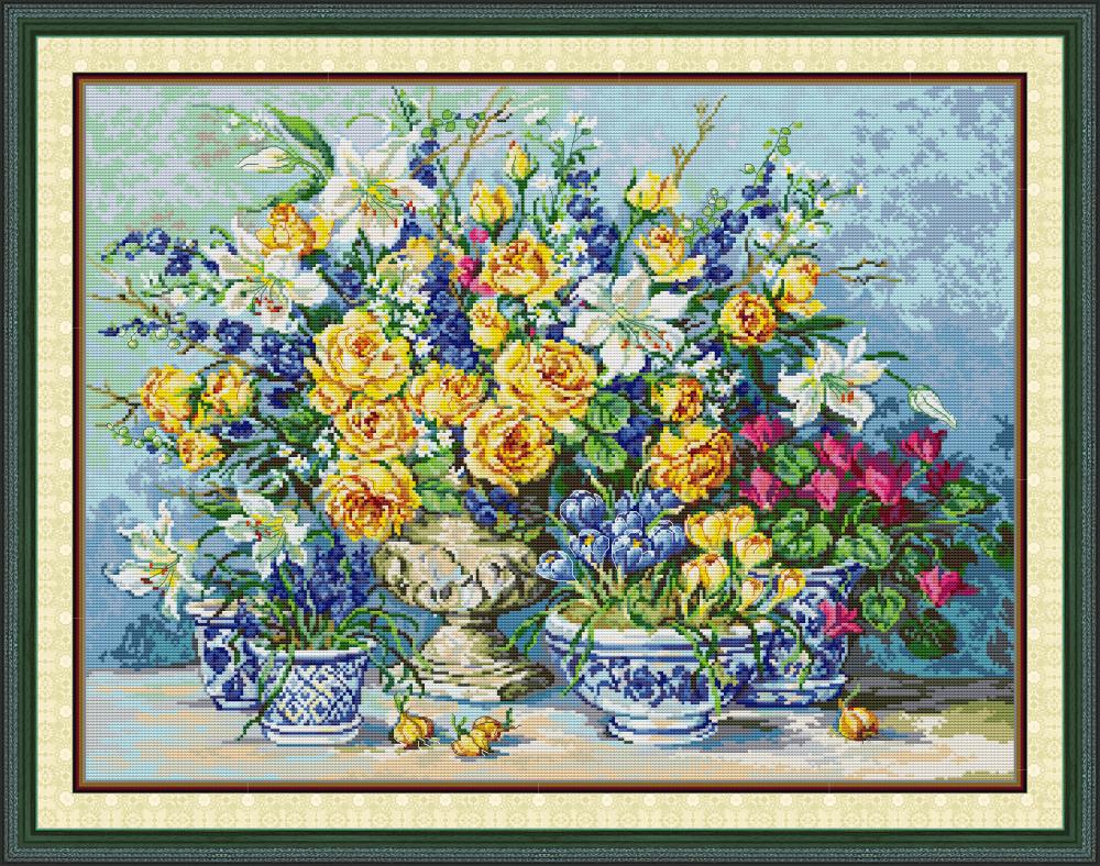 Golden Rose Cross Stitch Kits