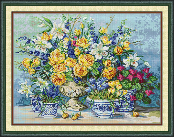 Golden Rose Cross Stitch Kits