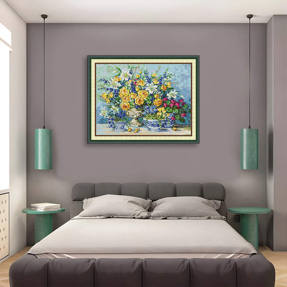 Golden Rose Cross Stitch Kits