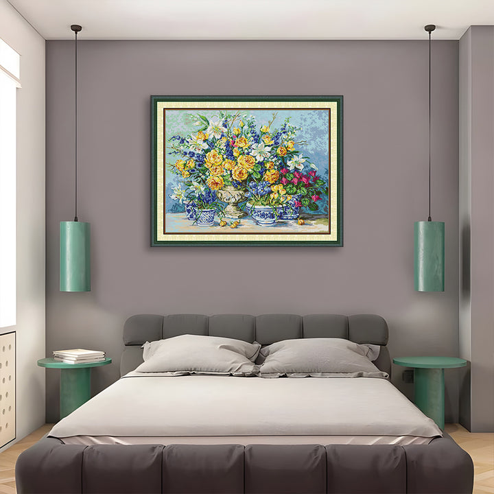 Golden Rose Cross Stitch Kits