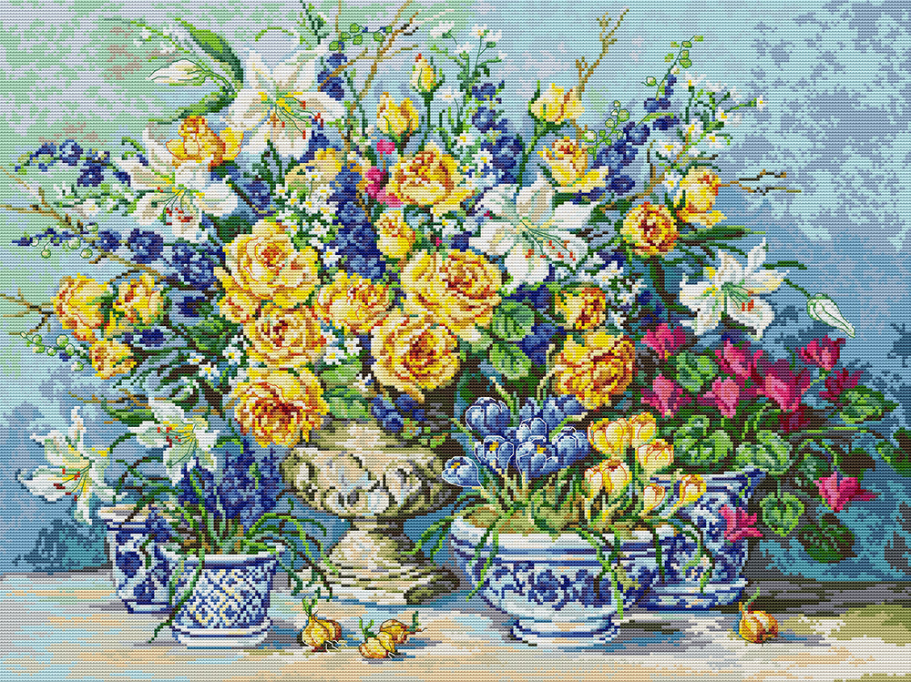 Golden Rose Cross Stitch Kits
