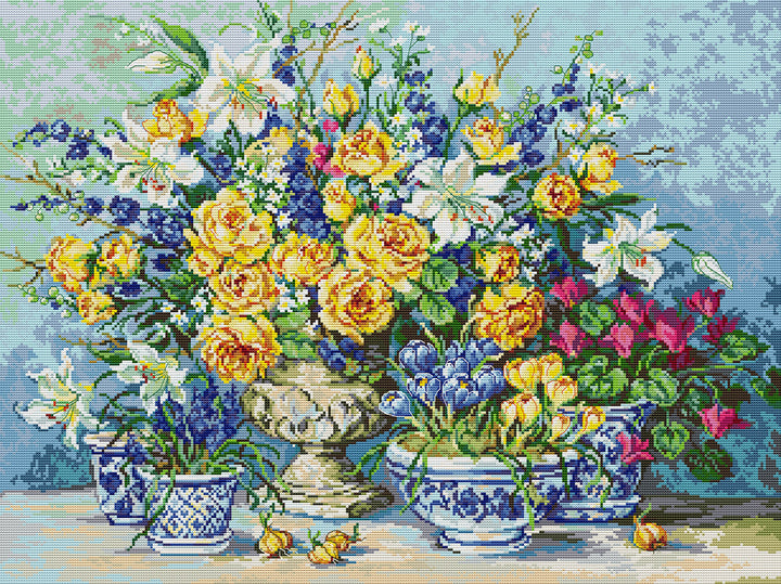 Golden Rose Cross Stitch Kits