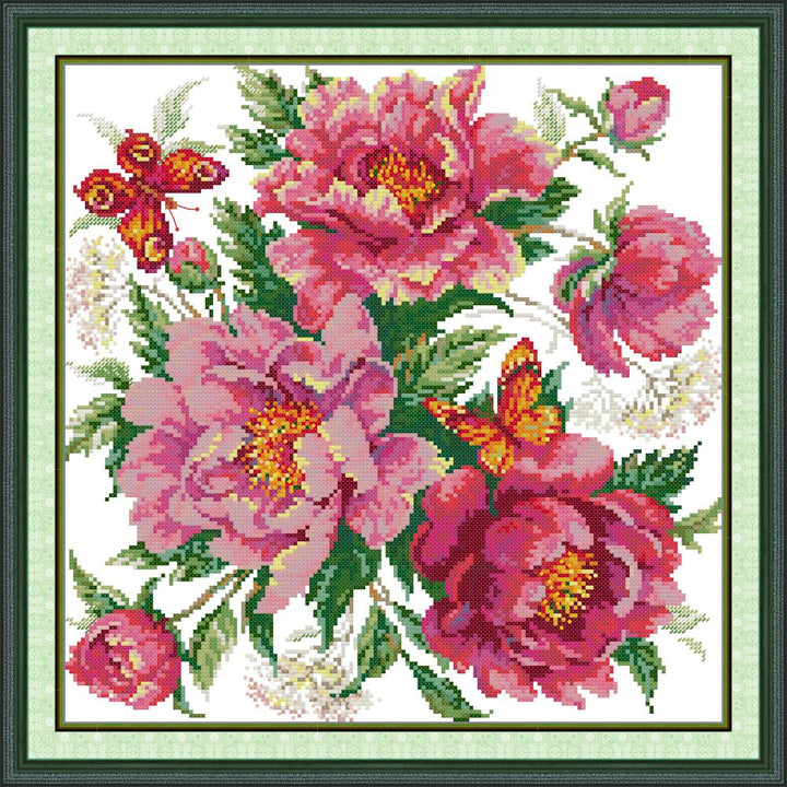 Peony Invites Butterflie Cross Stitch Kits