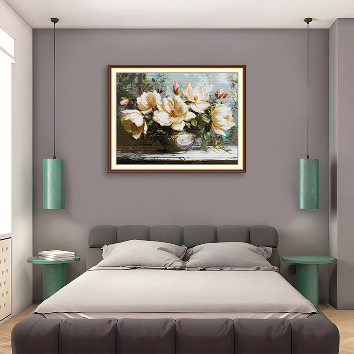The Mysterious Magnolia Cross Stitch Kits