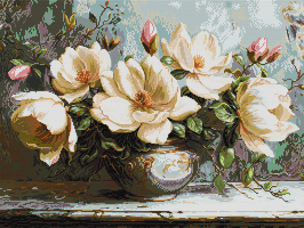 The Mysterious Magnolia Cross Stitch Kits