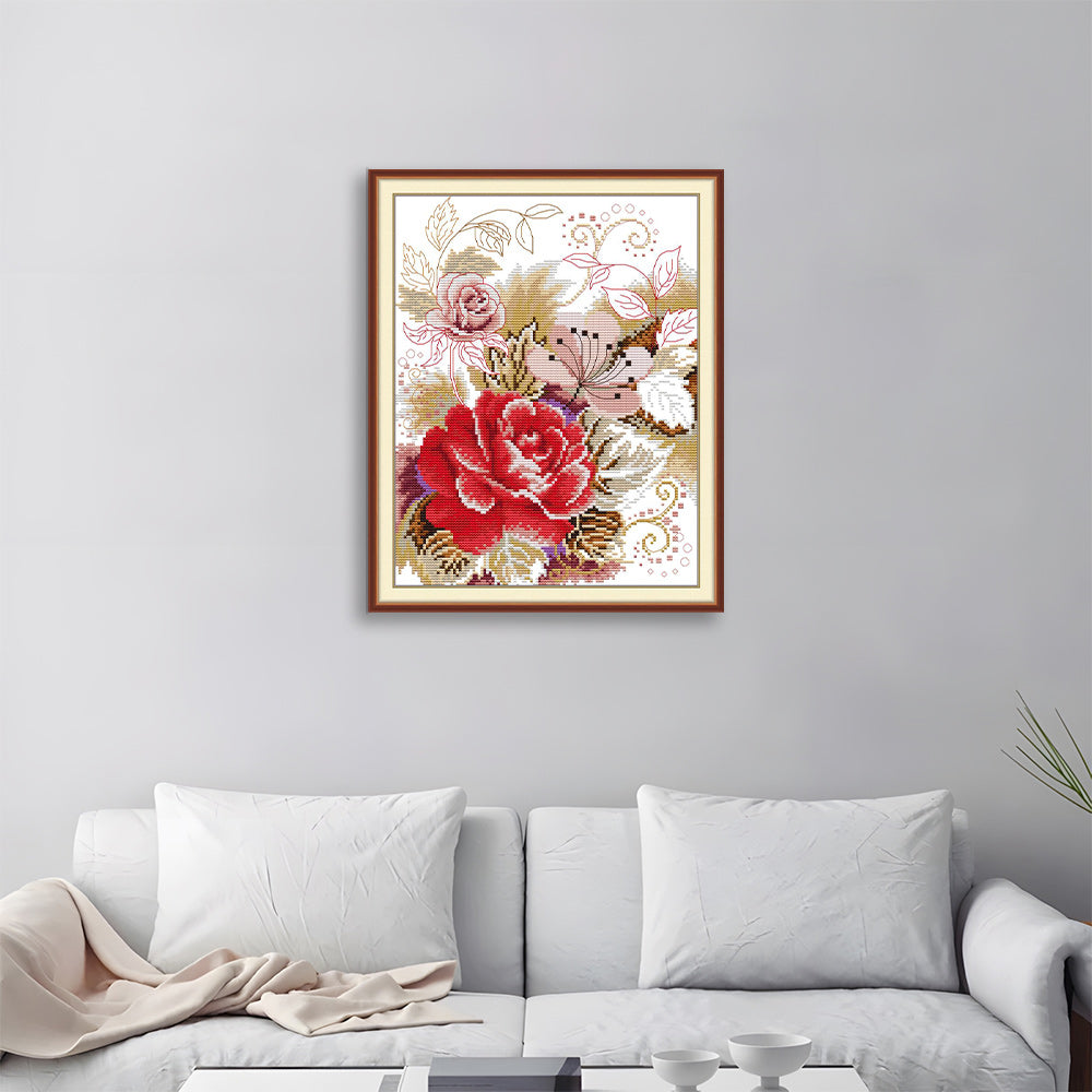 Peony Cross Stitch Kits
