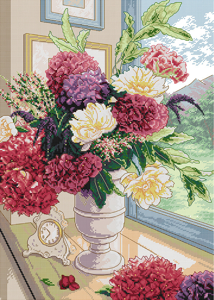A Bouquet of Flowers Cross Stitch Kits
