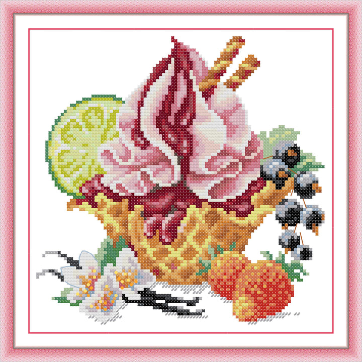 Vanilla Ice Cream Cross Stitch Kits