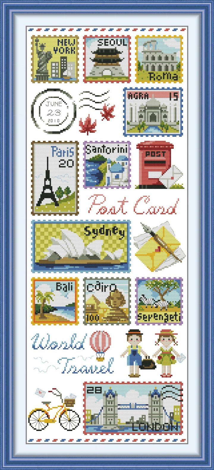 Stamp Collection Cross Stitch Kits