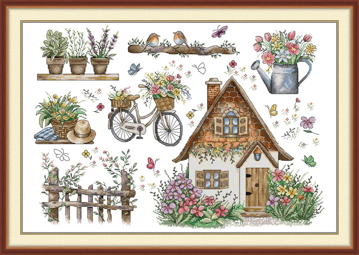 Spring House Elements Cross Stitch Kits