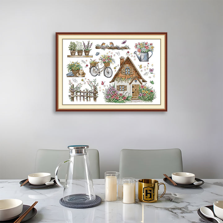 Spring House Elements Cross Stitch Kits