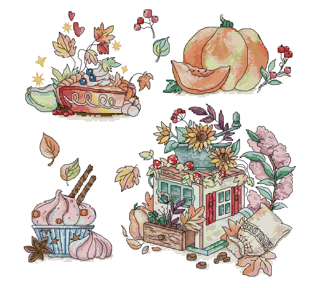 Autumn Delicacies Cross Stitch Kits
