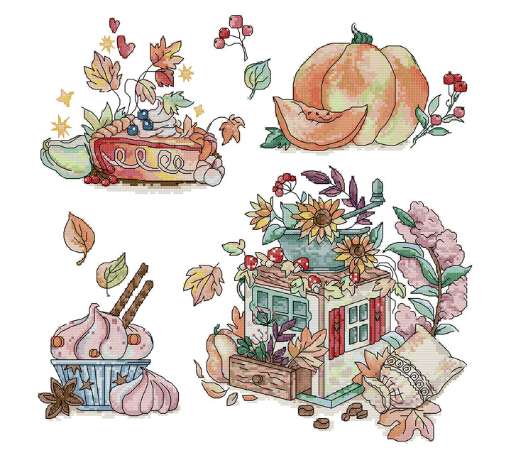 Autumn Delicacies Cross Stitch Kits