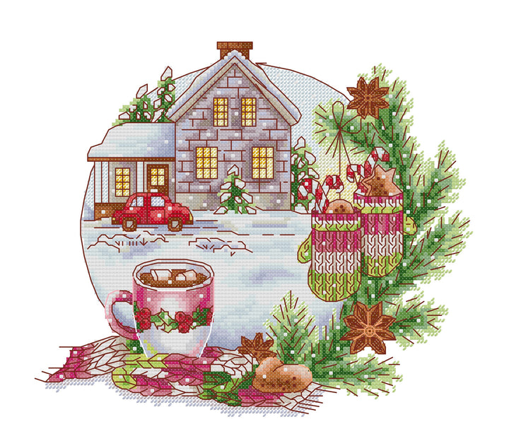 Warm Christmas Spirit Cross Stitch Kits