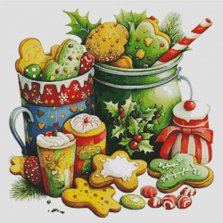 Christmas Cookie Cake Cross Stitch Kits