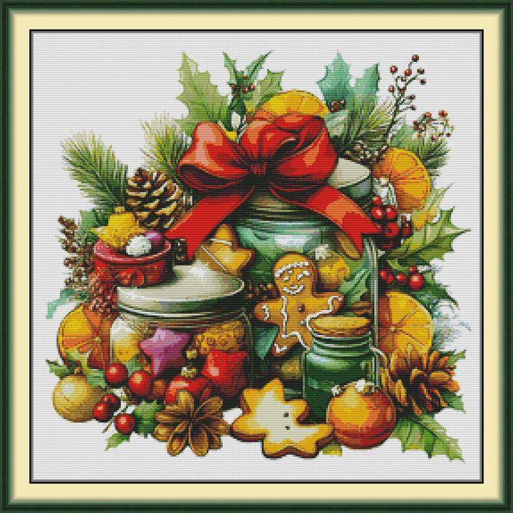 Cute Christmas Cookies Cross Stitch Kits