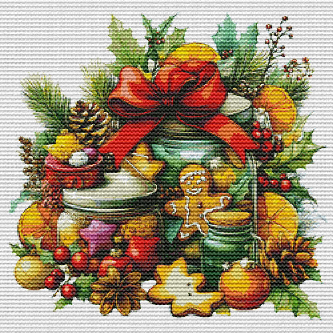 Cute Christmas Cookies Cross Stitch Kits