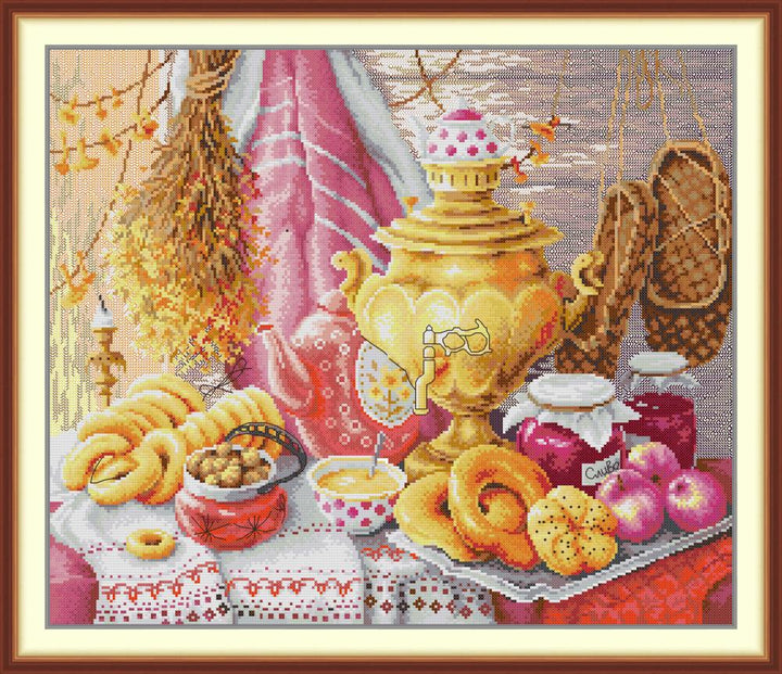 Russian Afternoon Tea Cross Stitch Kits