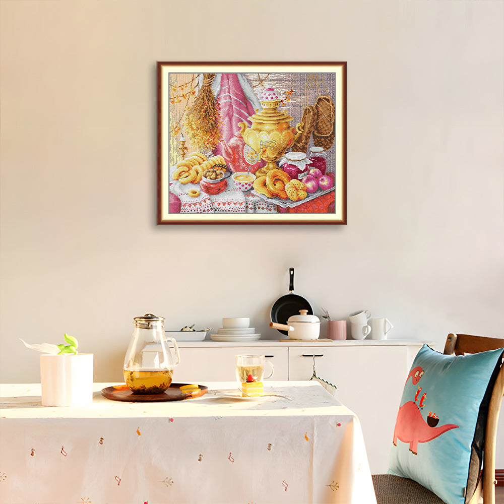Russian Afternoon Tea Cross Stitch Kits
