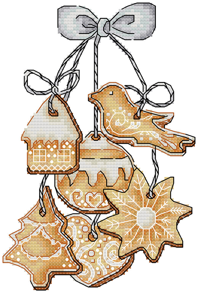 Gingerbread Cookies Cross Stitch Kits