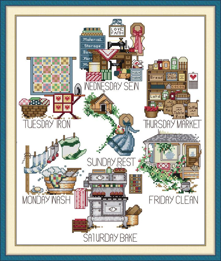 Weekly Plan Cross Stitch Kits