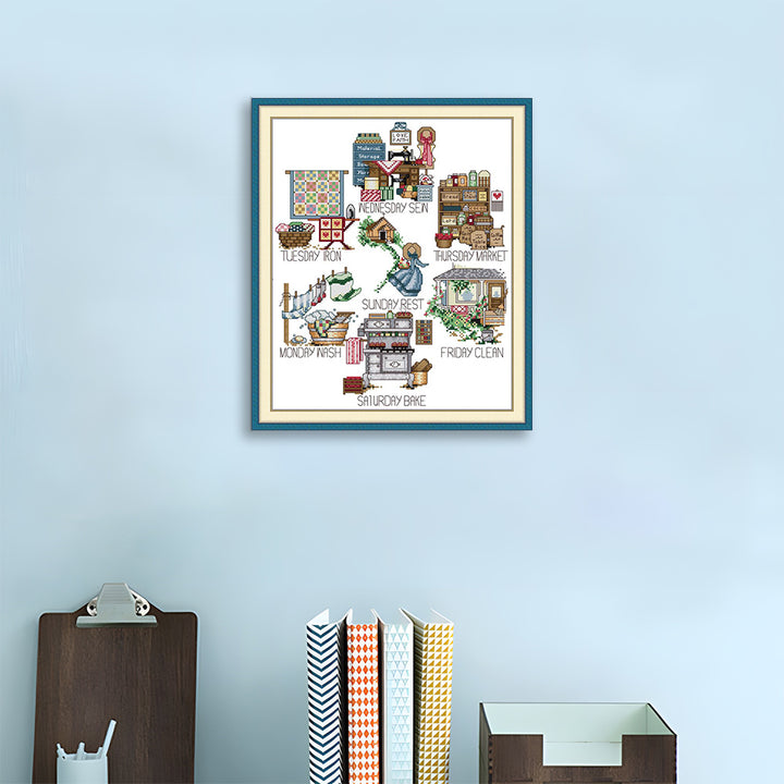Weekly Plan Cross Stitch Kits