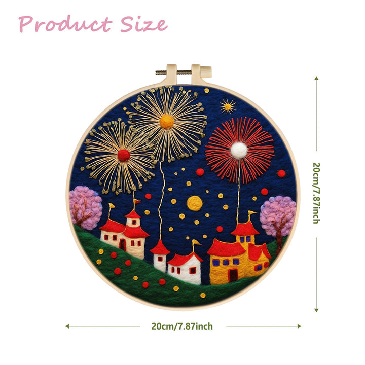 Brilliant Fireworks Wool Needle Felting Painting Kit