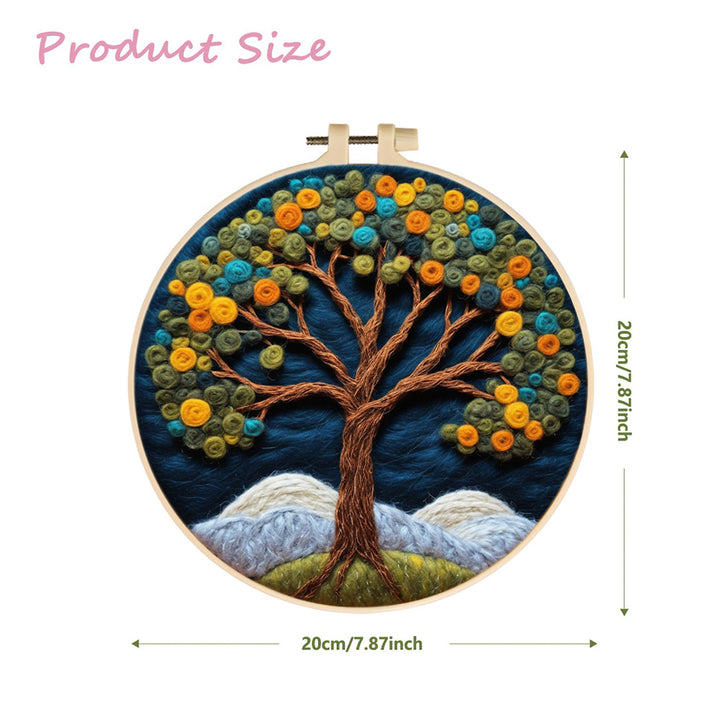 A Tree full of Roses Wool Needle Felting Painting Kit