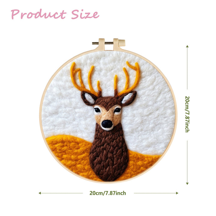 The Gentle Deer Wool Needle Felting Painting Kit