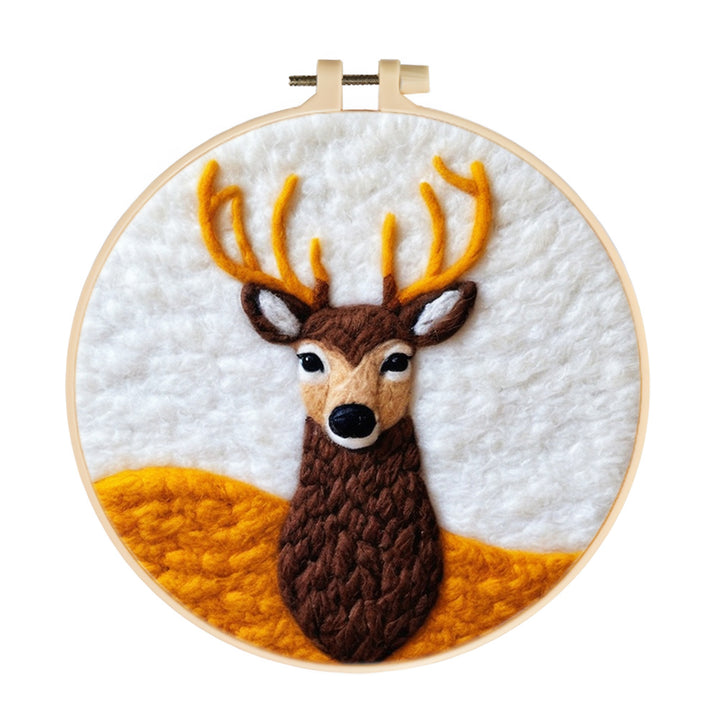 The Gentle Deer Wool Needle Felting Painting Kit
