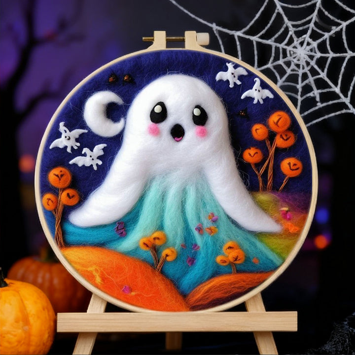 Halloween Plains Ghost Wool Needle Felting Painting Kit