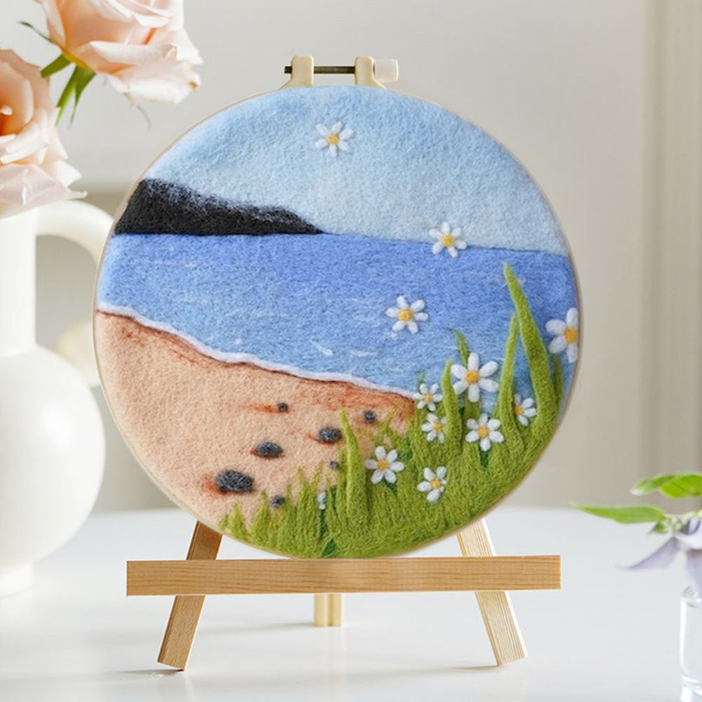 Sunny Beach Wool Needle Felting Painting Kit