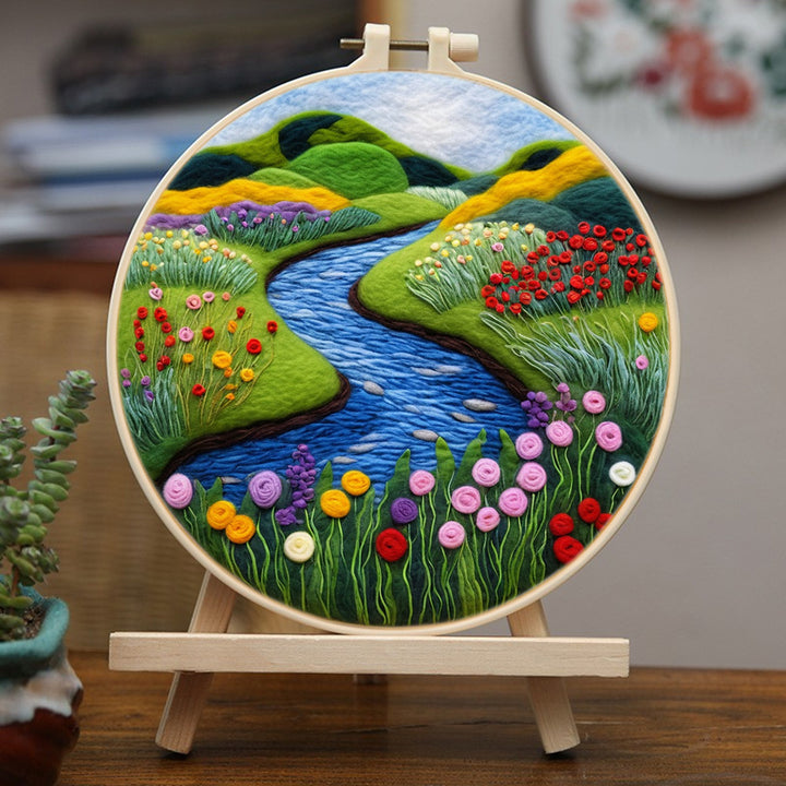 Beautiful Creek Wool Needle Felting Painting Kit