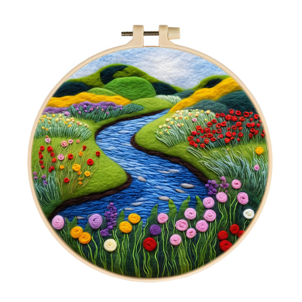 Beautiful Creek Wool Needle Felting Painting Kit