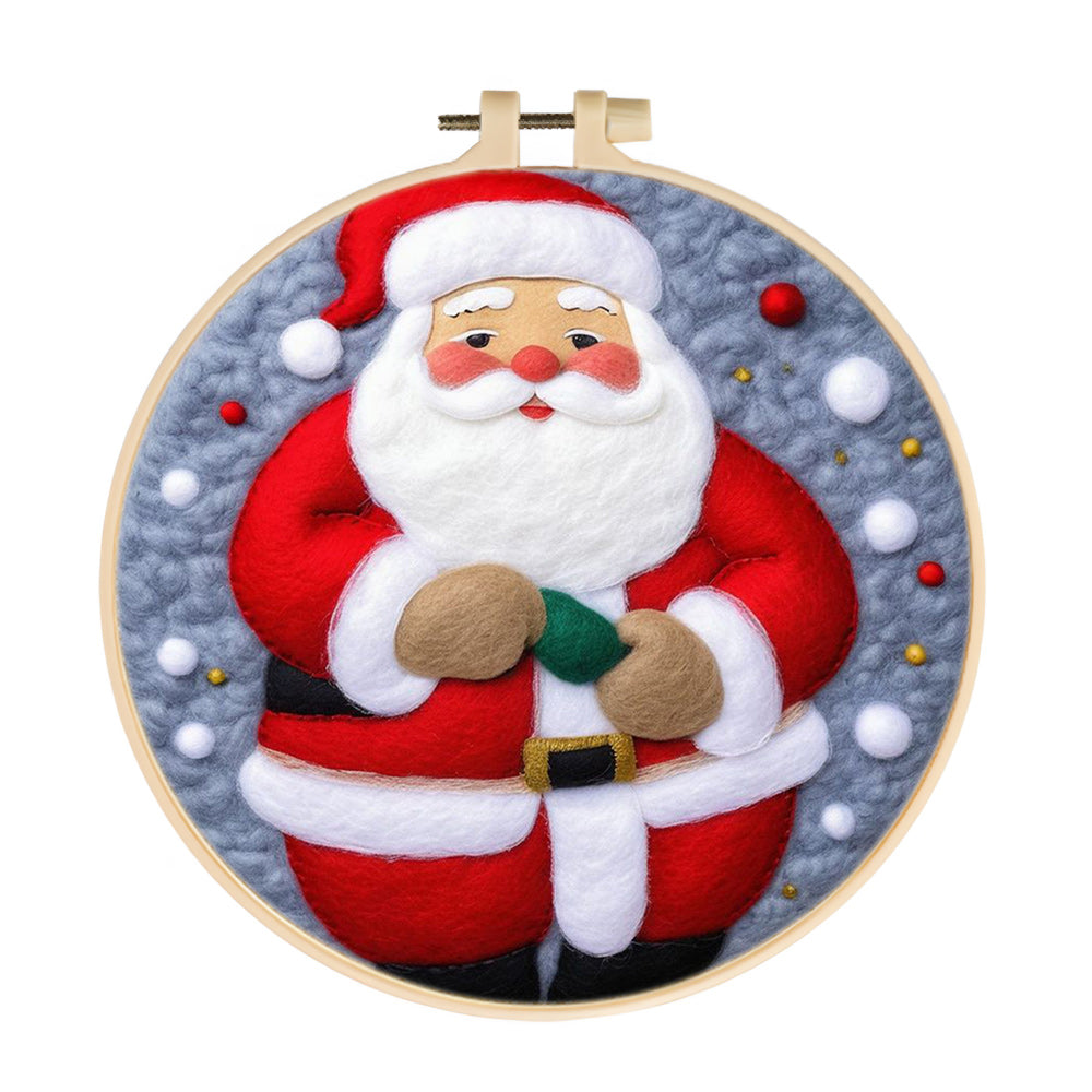 Santa Claus Wool Needle Felting Painting Kit